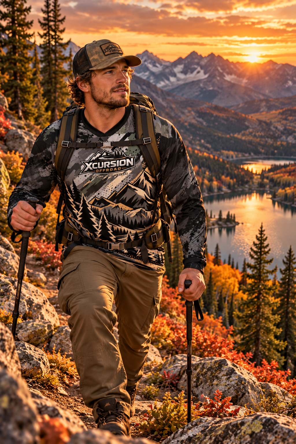 Alpine Camo Utility Backpack - Khaki