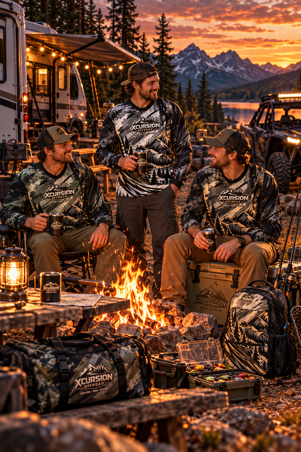 Alpine Camo Long Sleeve - Khaki