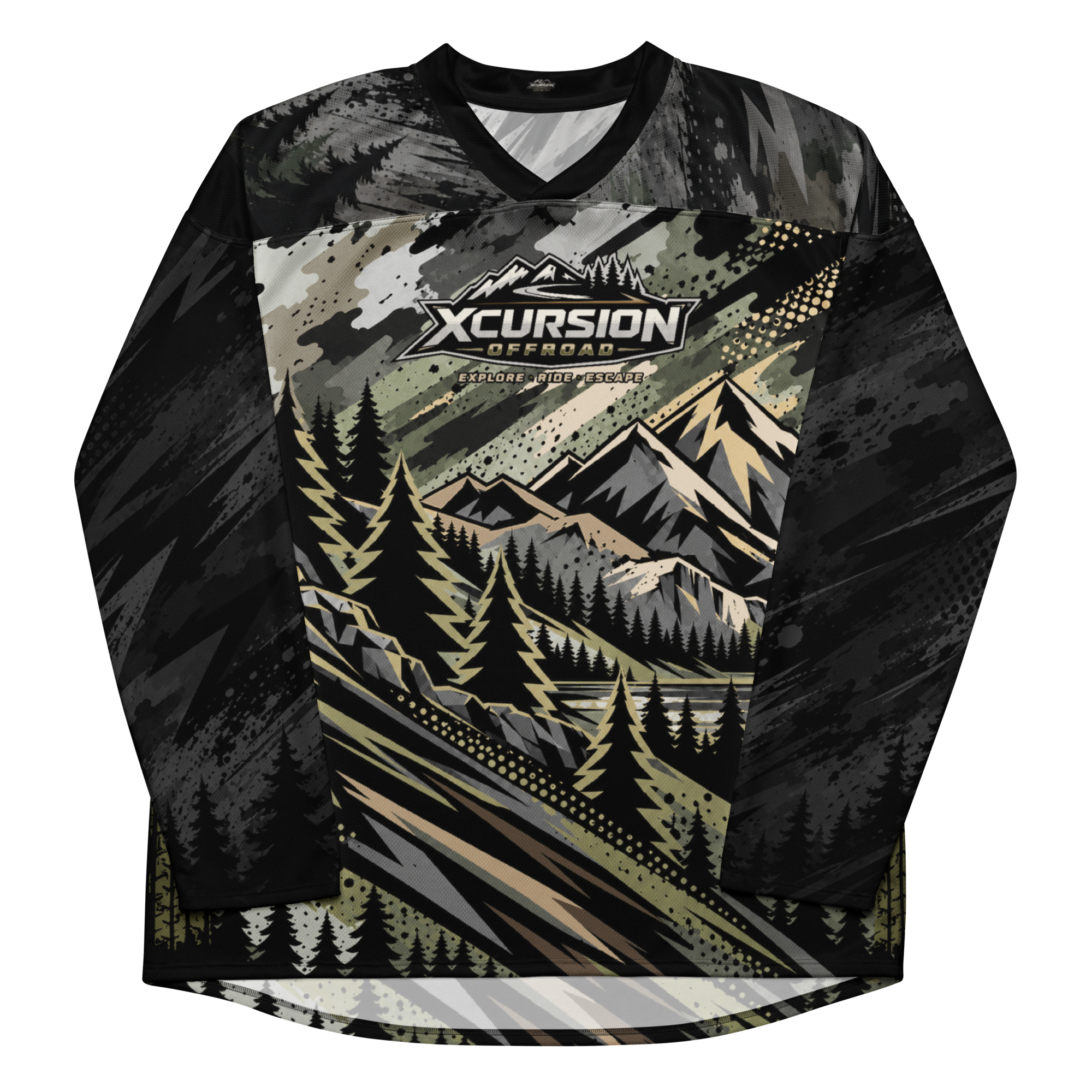 Alpine Camo Long Sleeve - Evergreen