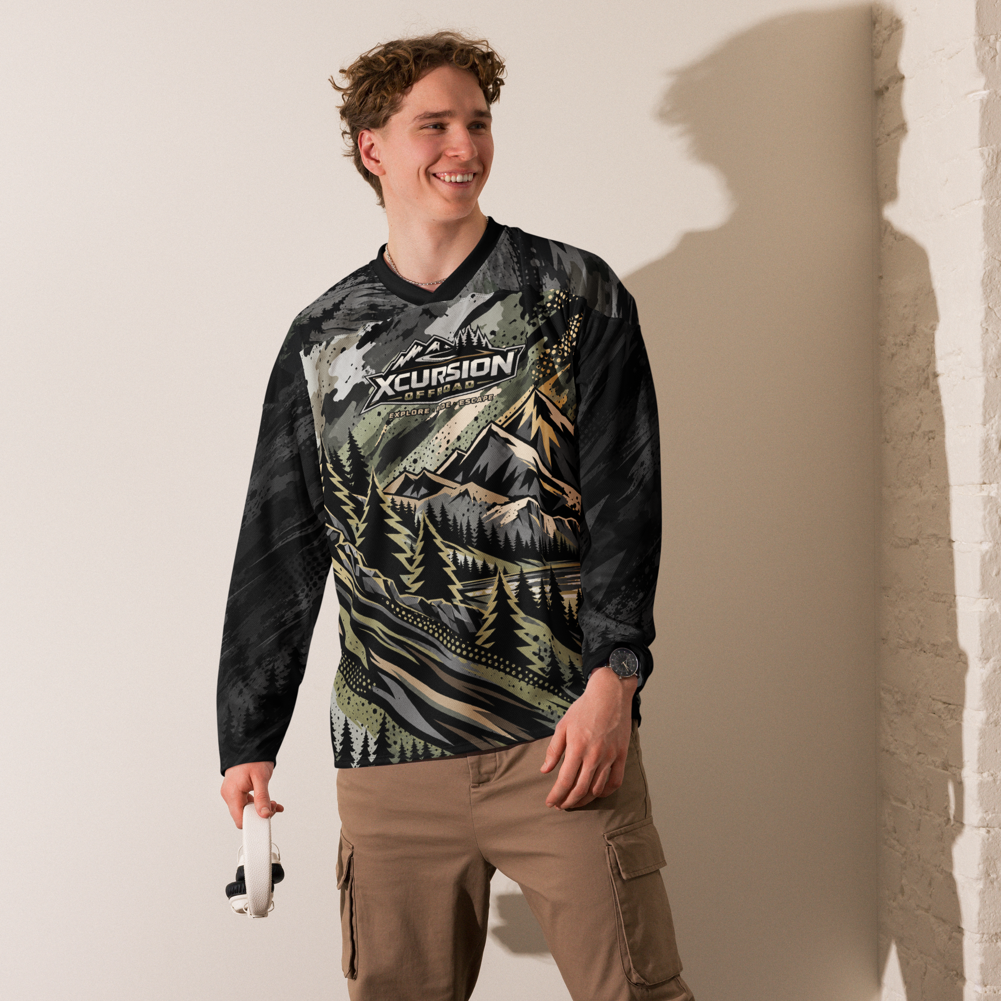 Alpine Camo Long Sleeve - Evergreen