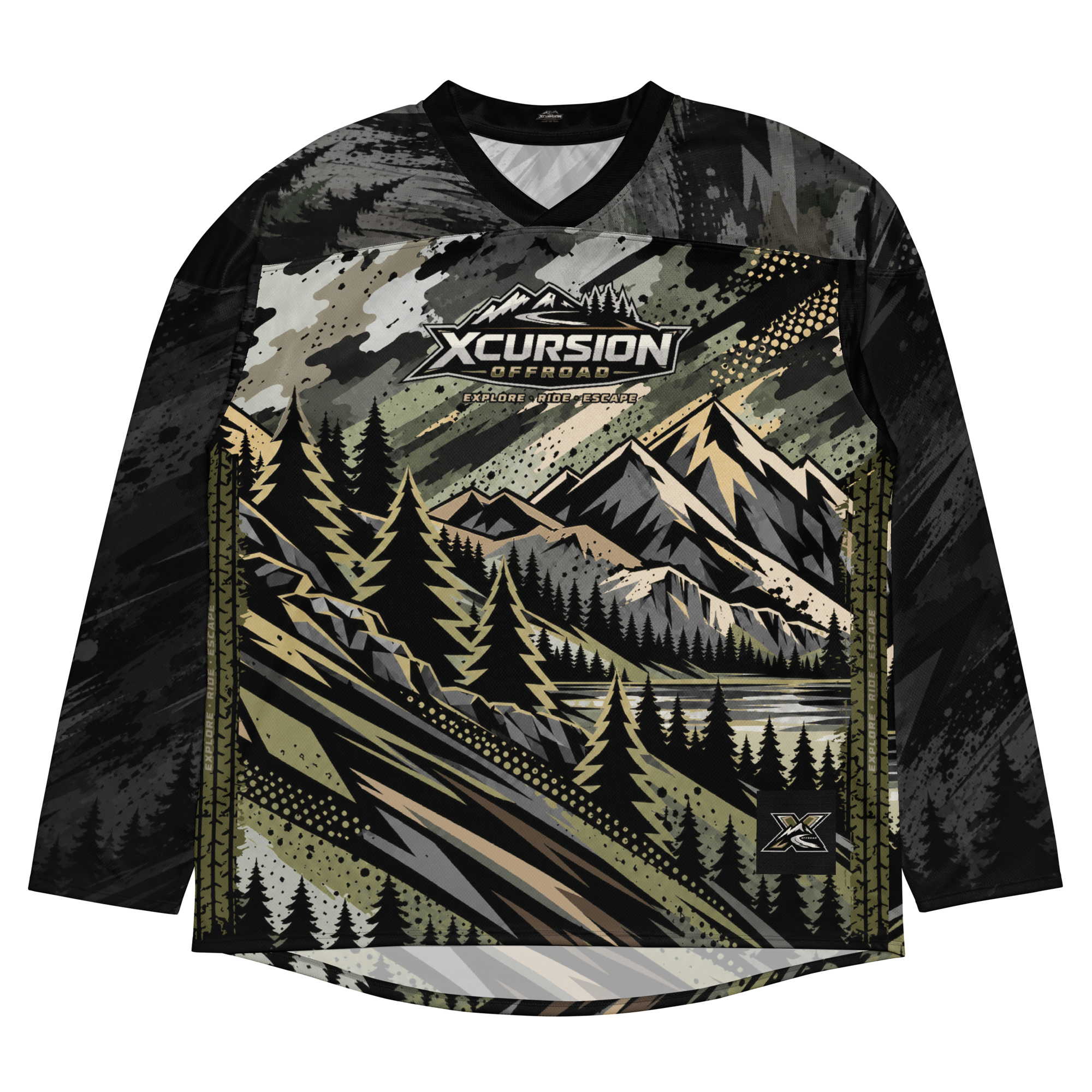 Alpine Camo Long Sleeve - Evergreen
