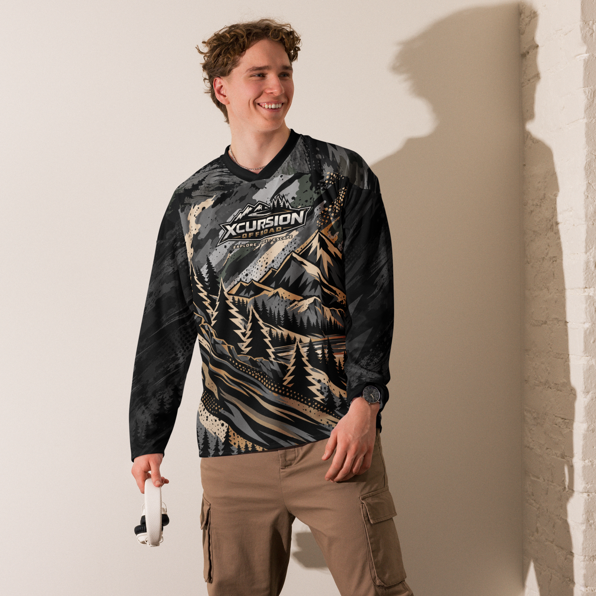 Alpine Camo Long Sleeve - Khaki