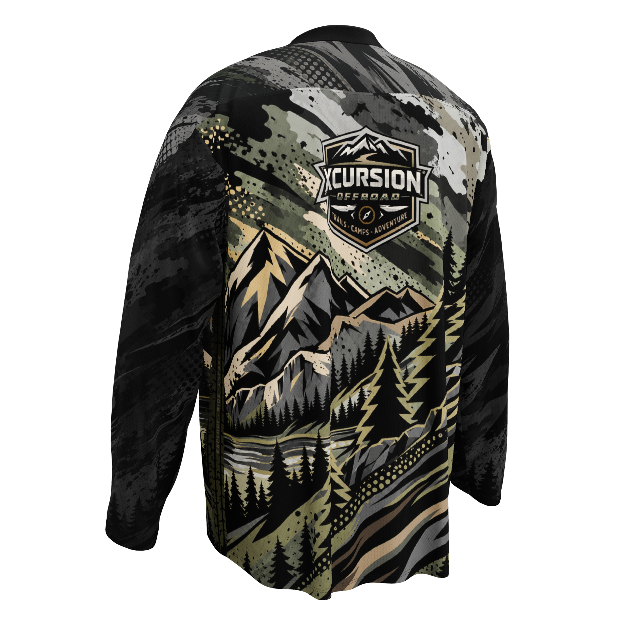 Alpine Camo Long Sleeve - Evergreen